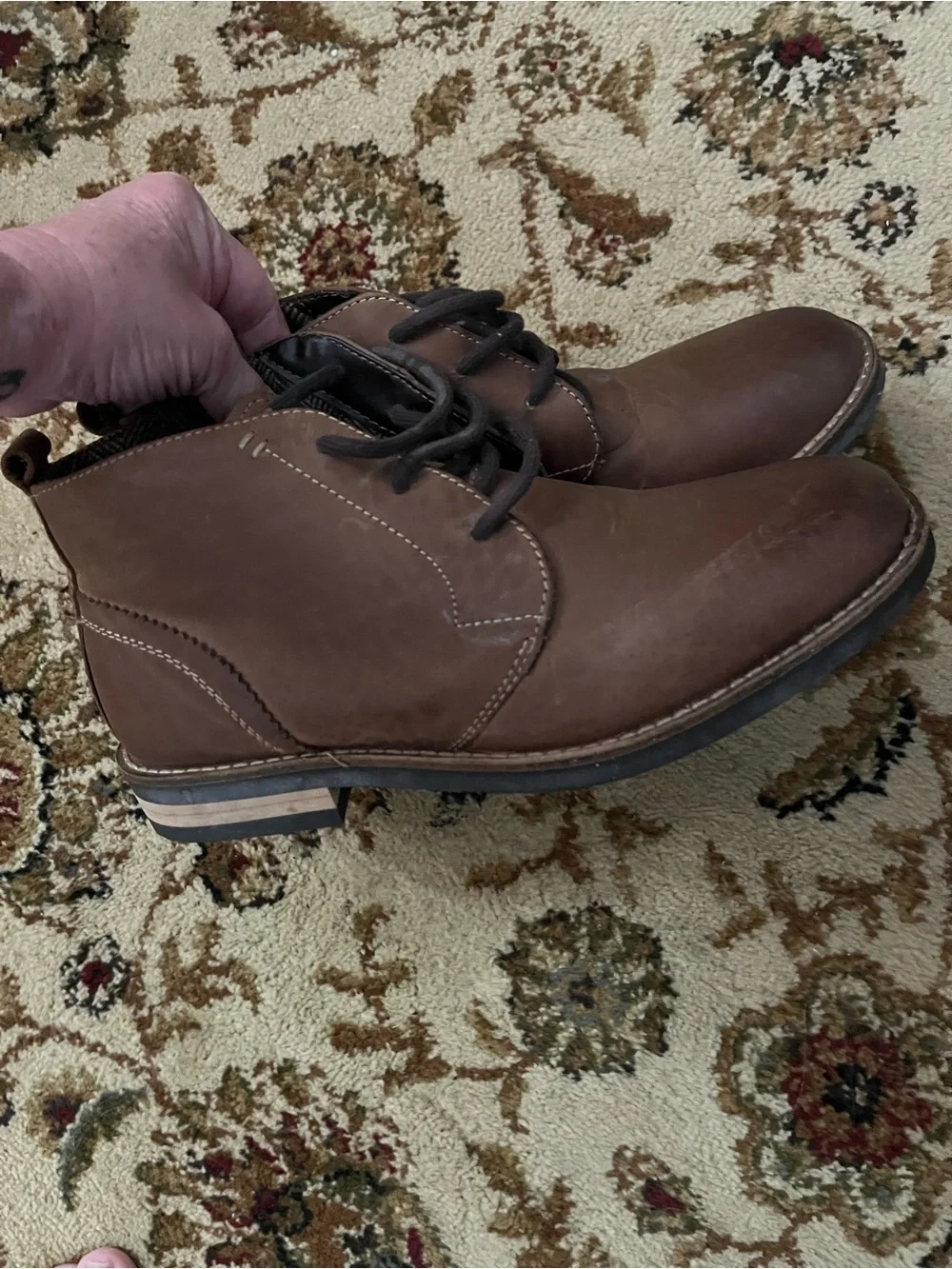 Men's Brown Leather Chukka Boots